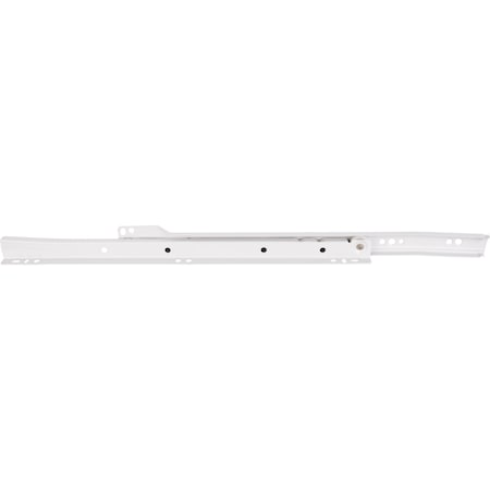 16In. 400 Mm Std Duty Cream White Self-Closing 3/4 Extnsn Side Mount Epoxy Slide, Split Slides